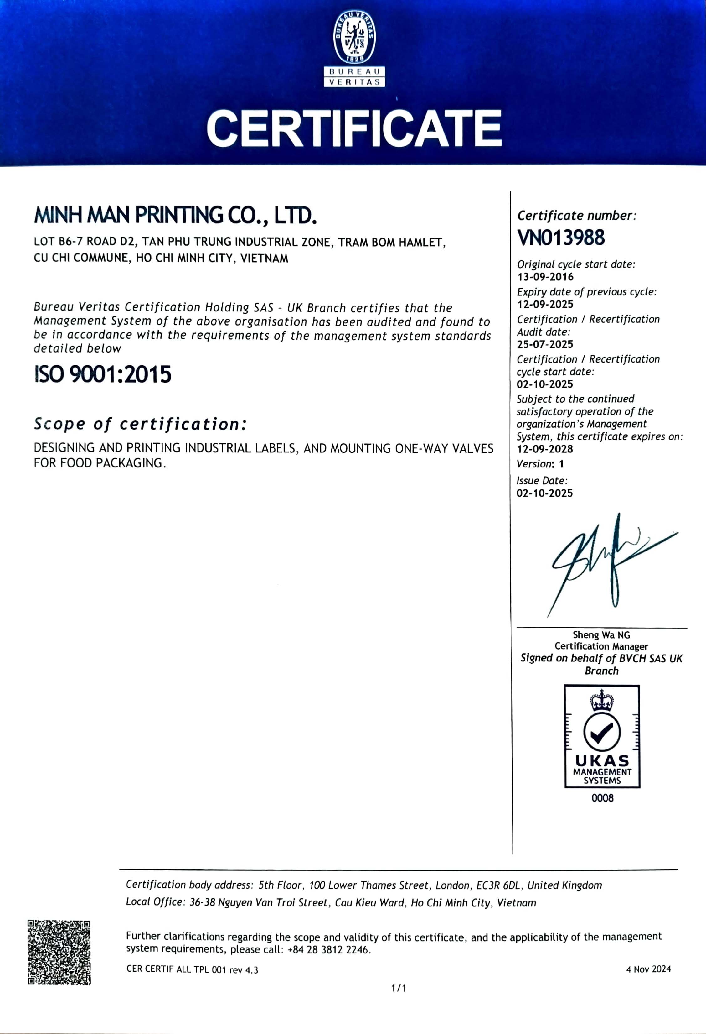 ISO 9001:2015 